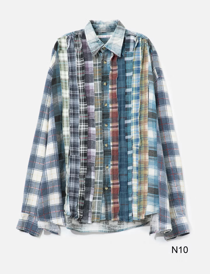 Flannel Shirt - Ribbon Wide Shirt
