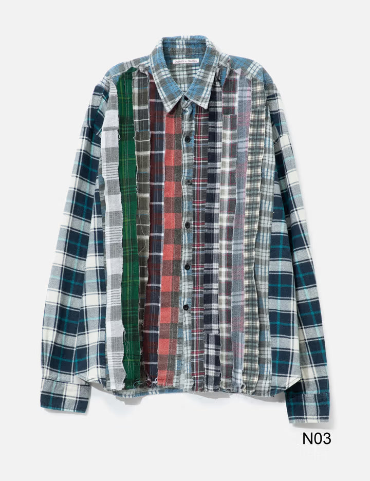 Flannel Shirt - Ribbon Wide Shirt