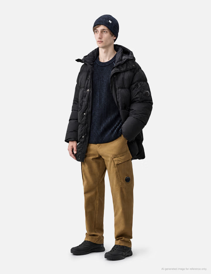 Fleece Knit Lens Crewneck Sweater