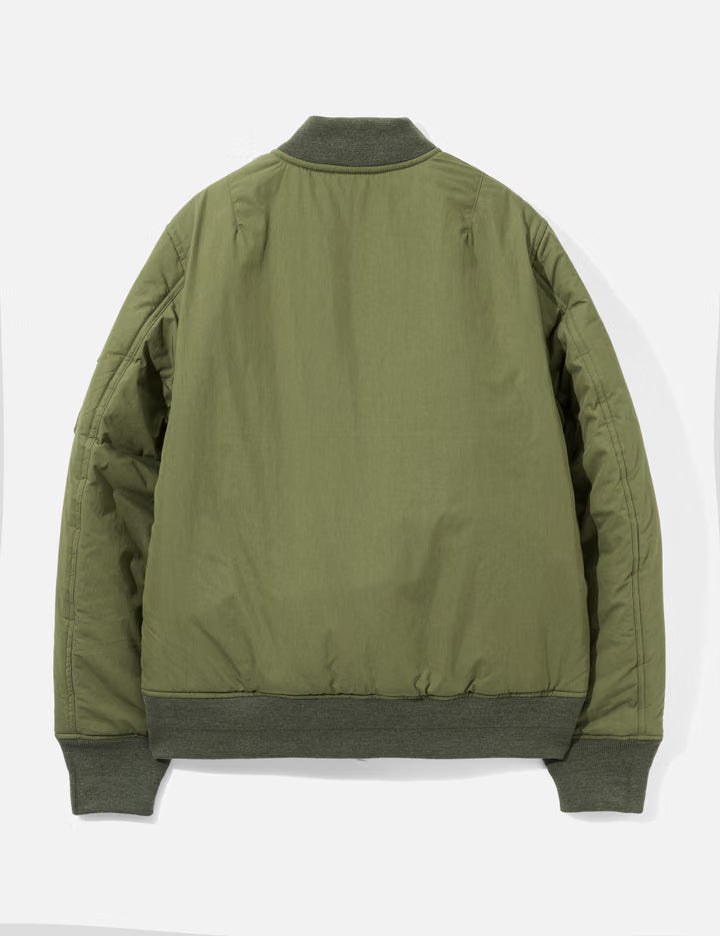 Flower Embroidery Flight Jacket