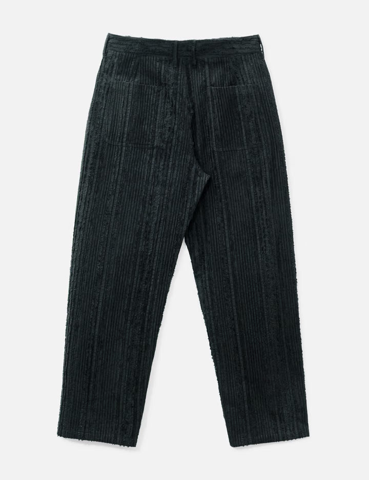 Fringed Stripe Curved Pants