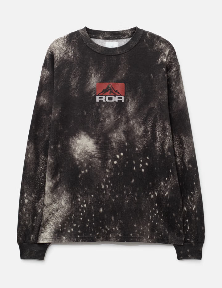 Fuzzy Print Long Sleeve