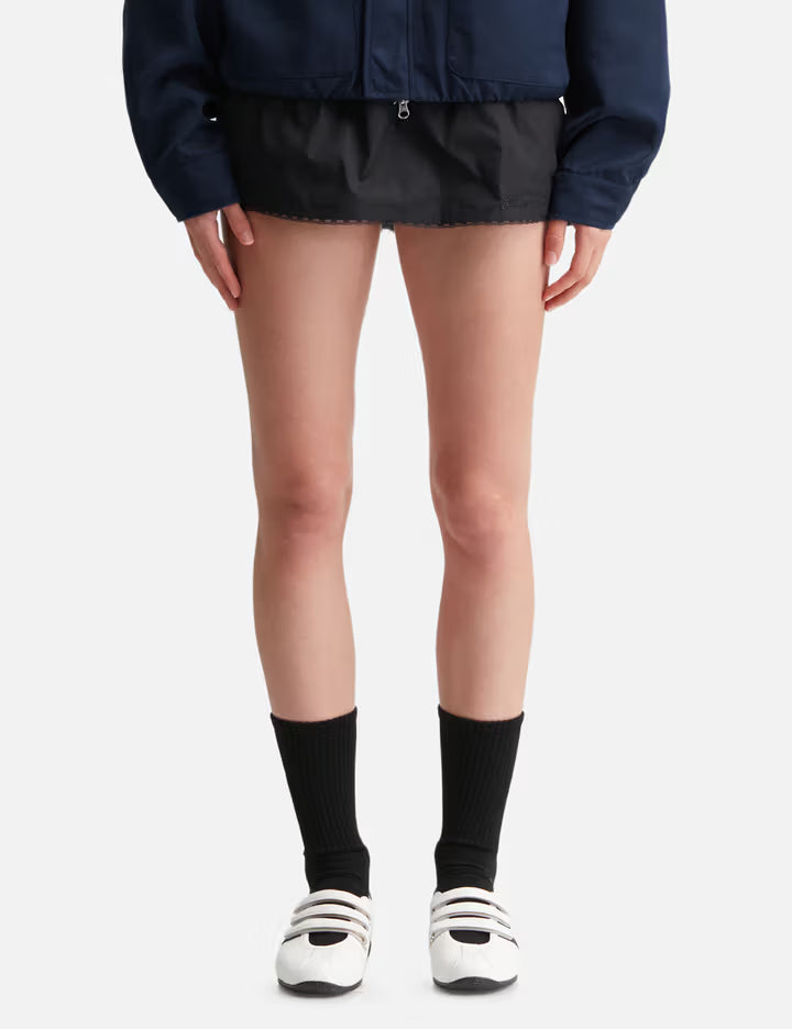 G Classic Lace-Up Mini Skirt