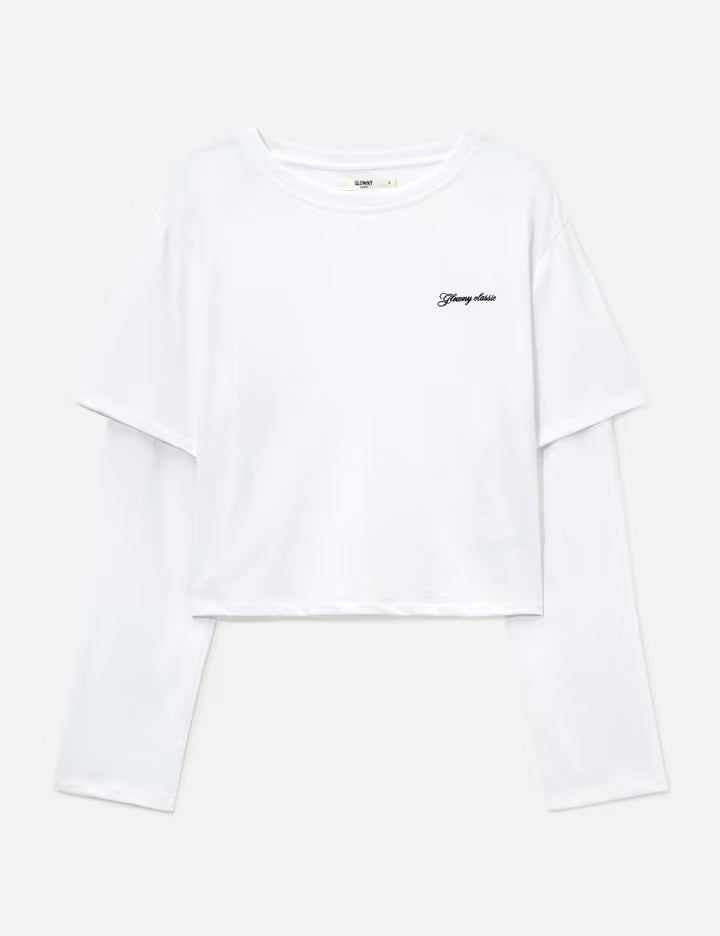 G Double Sleeve Letter T-Shirt