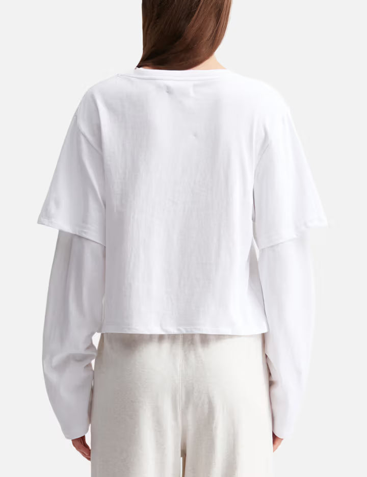 G Double Sleeve Letter T-Shirt