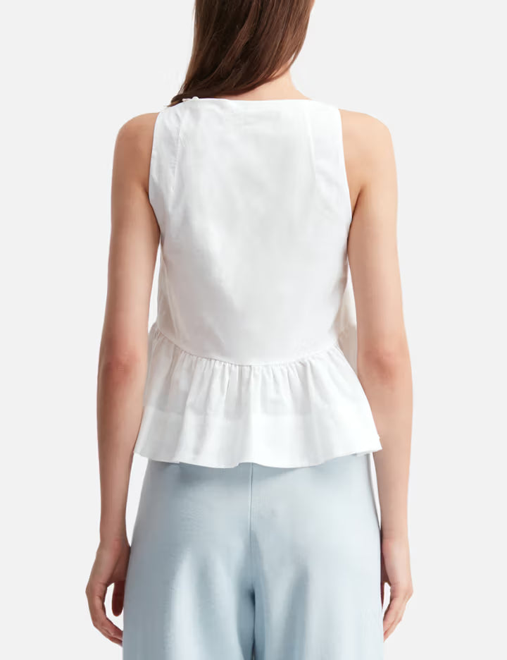 G Ruffled Button Blouse