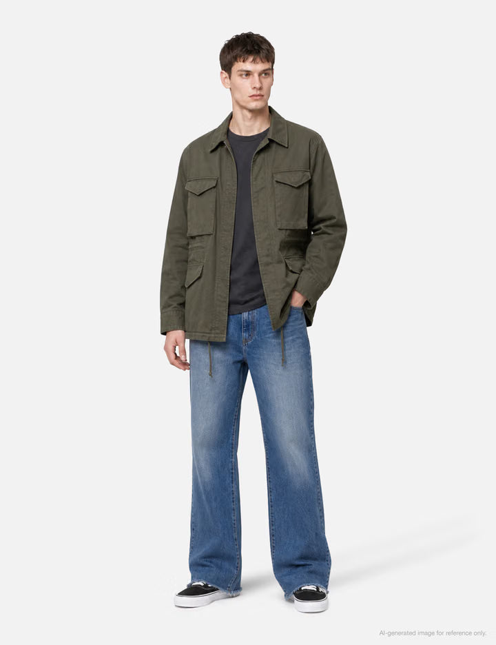 Garment Washed Cotton Field Jacket