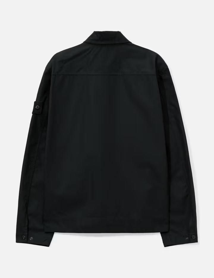 Ghost Cotton Canvas Zip-Up Shirt
