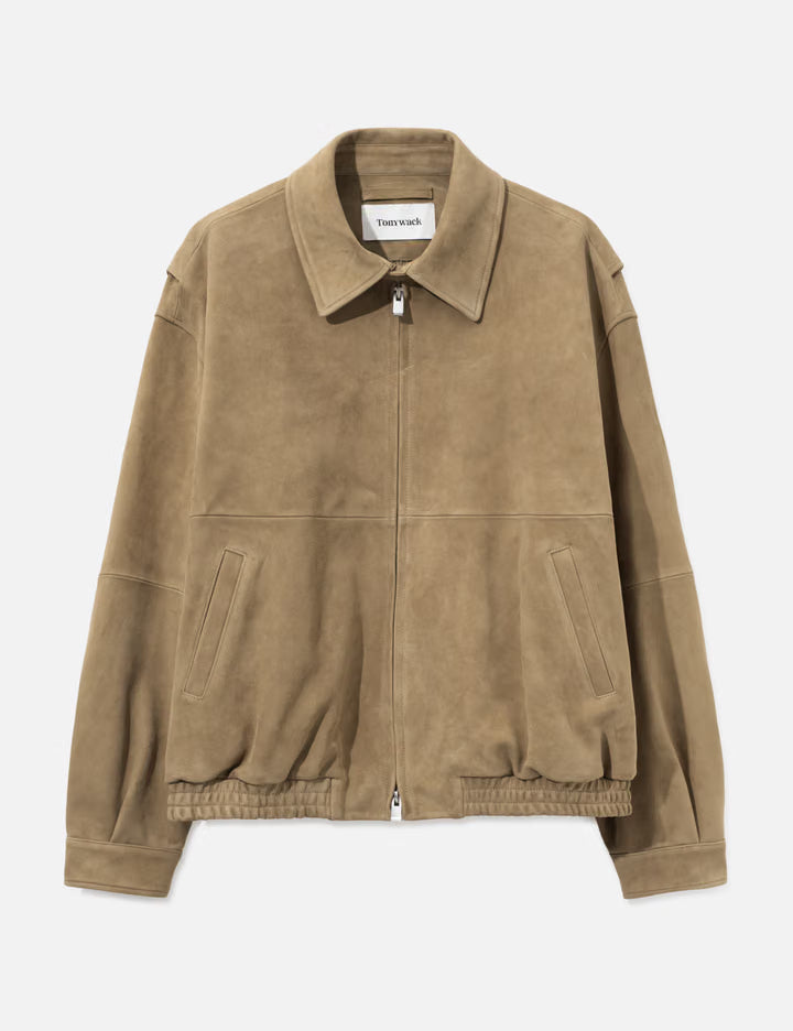 Goat Leather Relaxed Bomber
