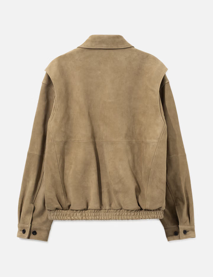 Goat Leather Relaxed Bomber