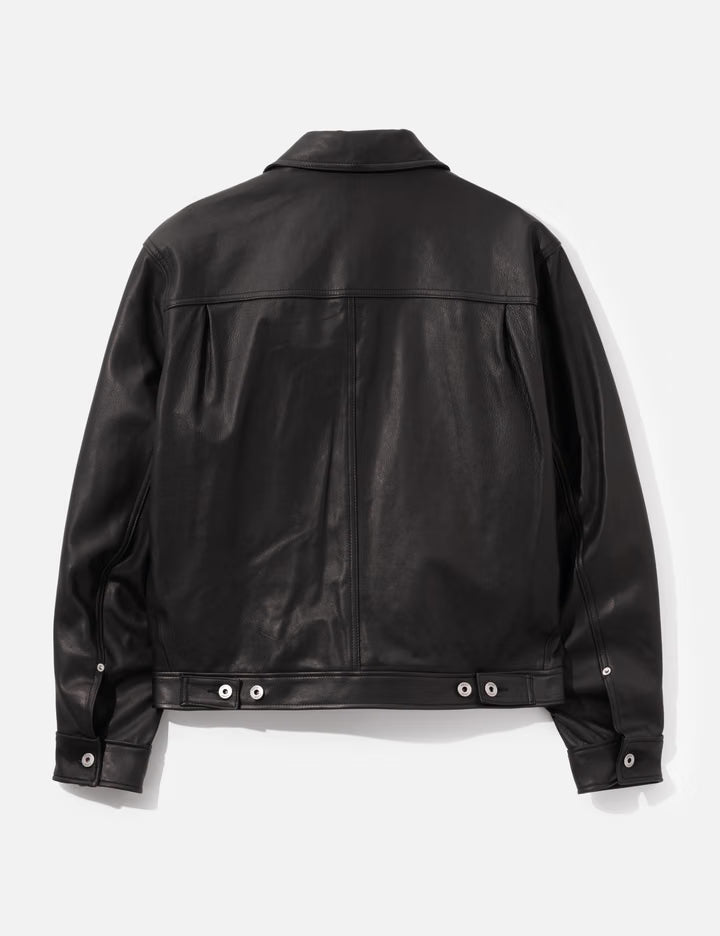 Goat Skin Pocket Trucket Jacket