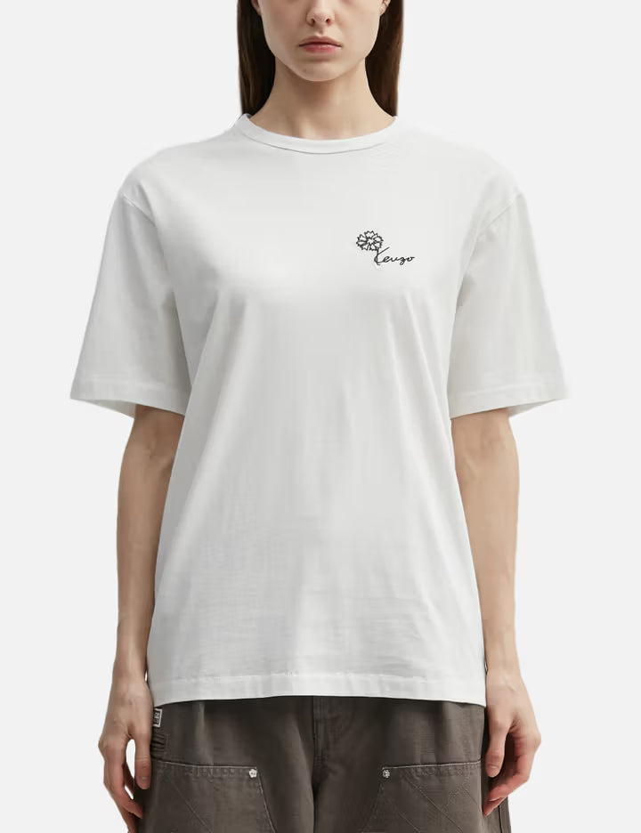 'KENZO Tulip' Embroidered T-Shirt