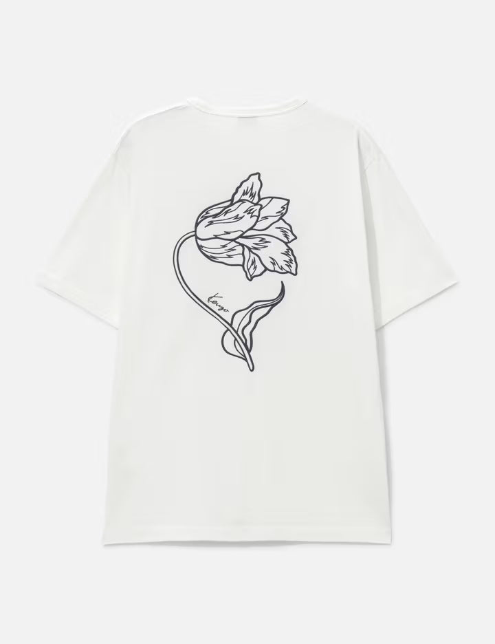 'KENZO Tulip' Embroidered T-Shirt