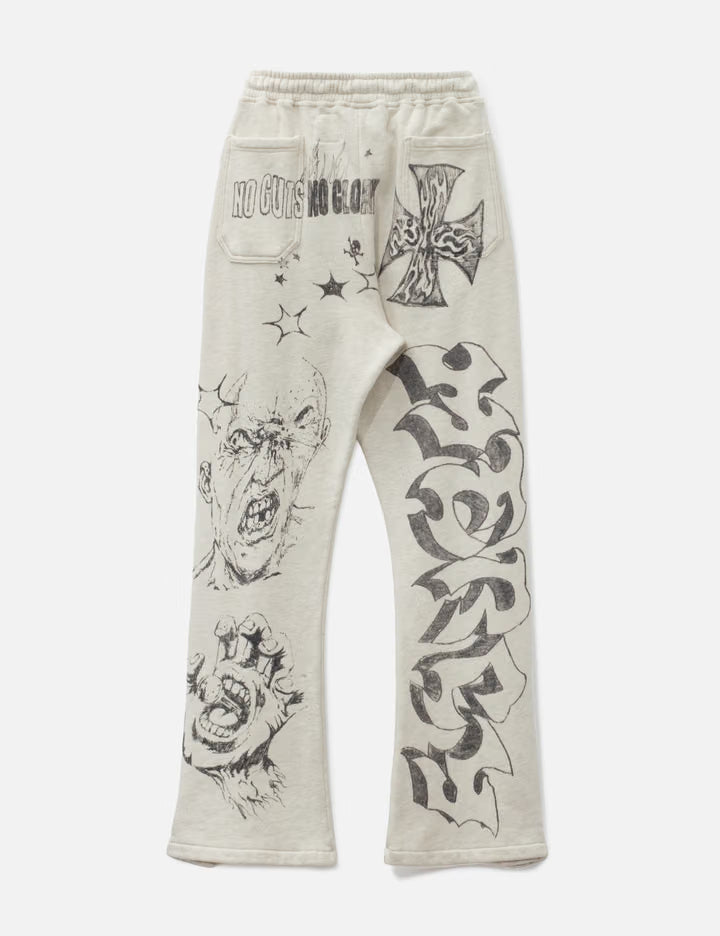 Graffiti Mirror Face Sweatpants
