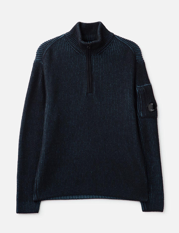 Fleece Knit Half Zip Sweater