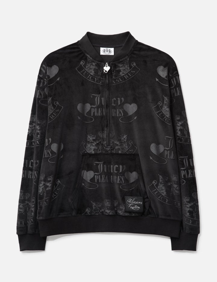 Pleasures x Juicy Couture Crest Velour Quarter Zip