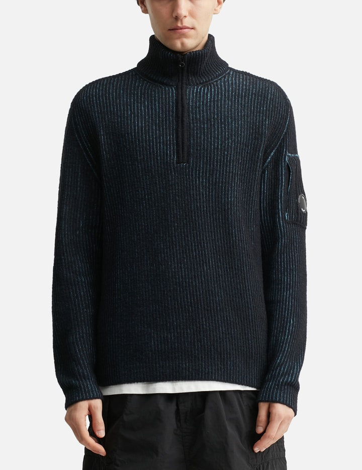 Fleece Knit Half Zip Sweater
