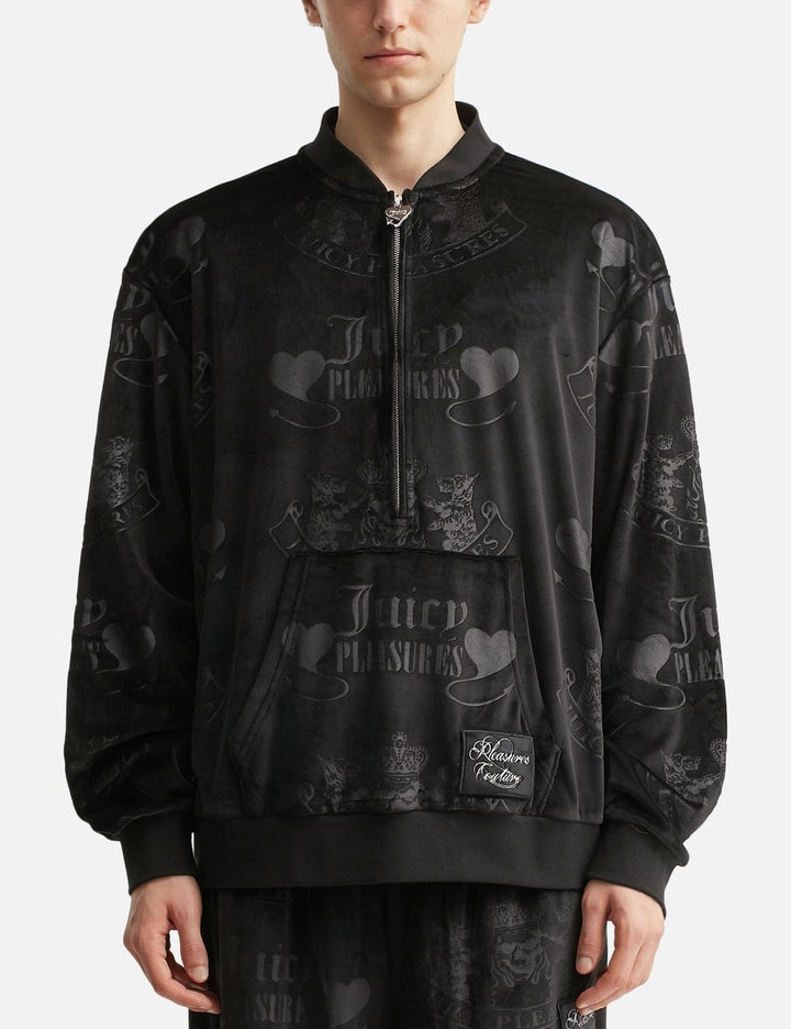 Pleasures x Juicy Couture Crest Velour Quarter Zip