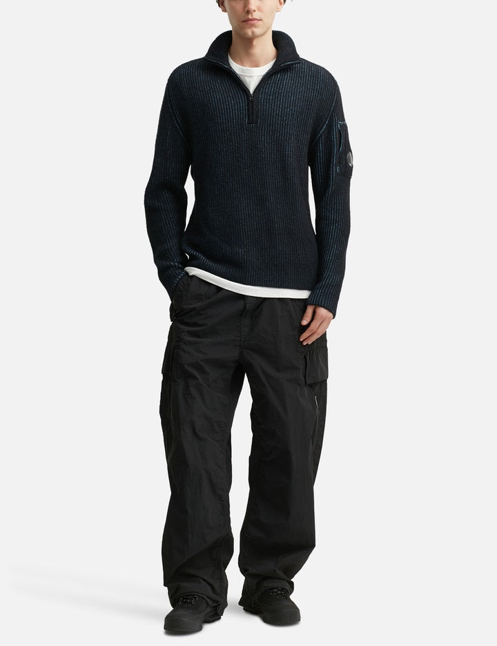 Fleece Knit Half Zip Sweater