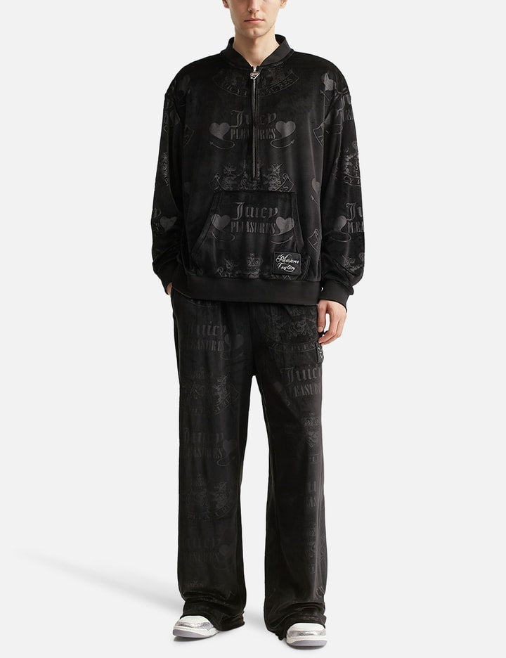 Pleasures x Juicy Couture Crest Velour Quarter Zip