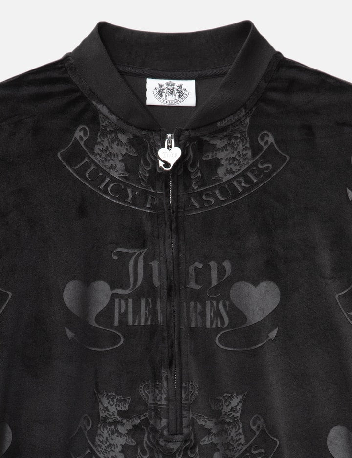 Pleasures x Juicy Couture Crest Velour Quarter Zip