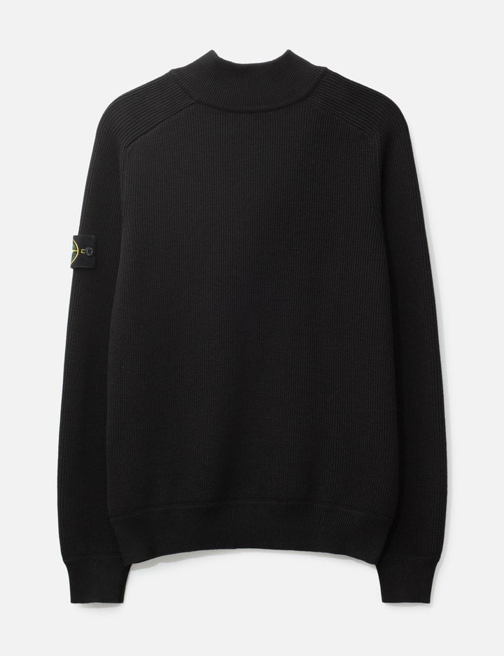 Half Zip Waffle Knit