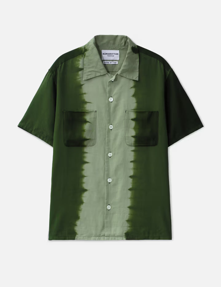 Hand Dye Open Collar SS Shirt