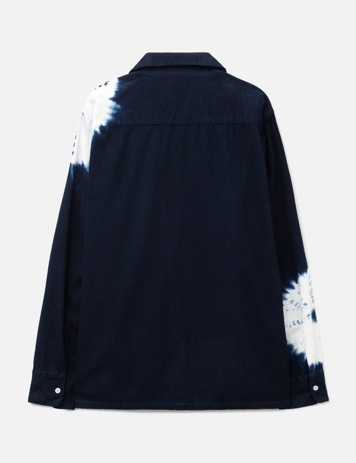 Hand Dye "Shibori" Flannel Shirt
