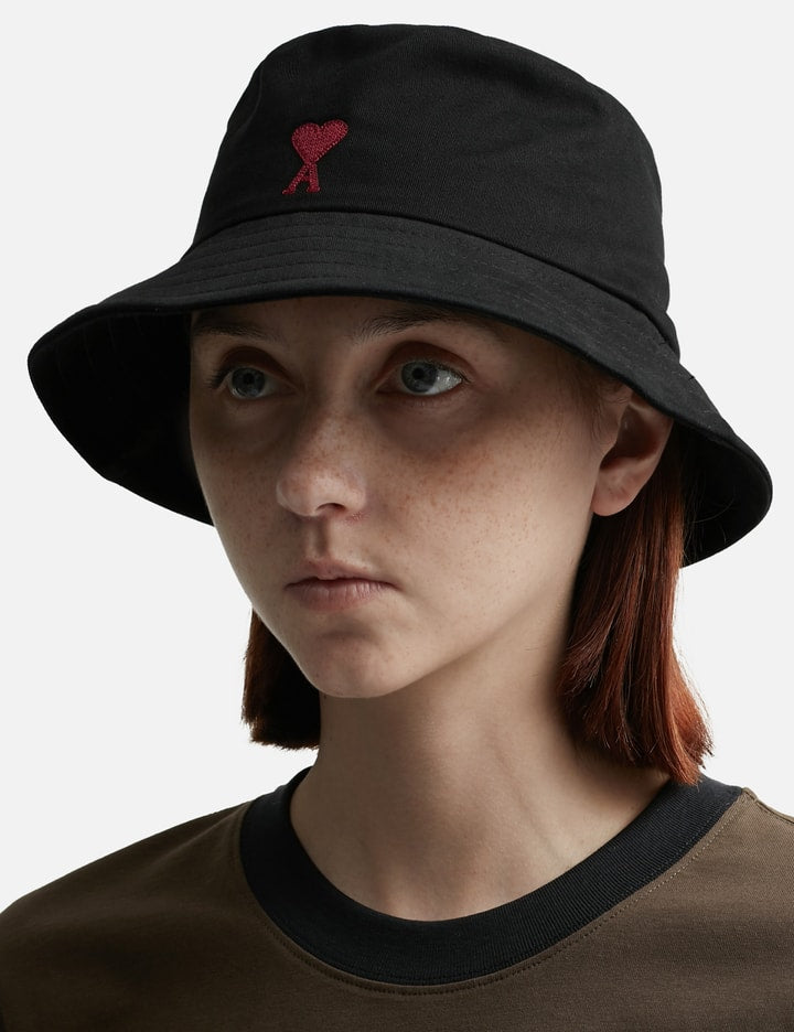 Red Ami de Coeur Embroidery Bucket Hat