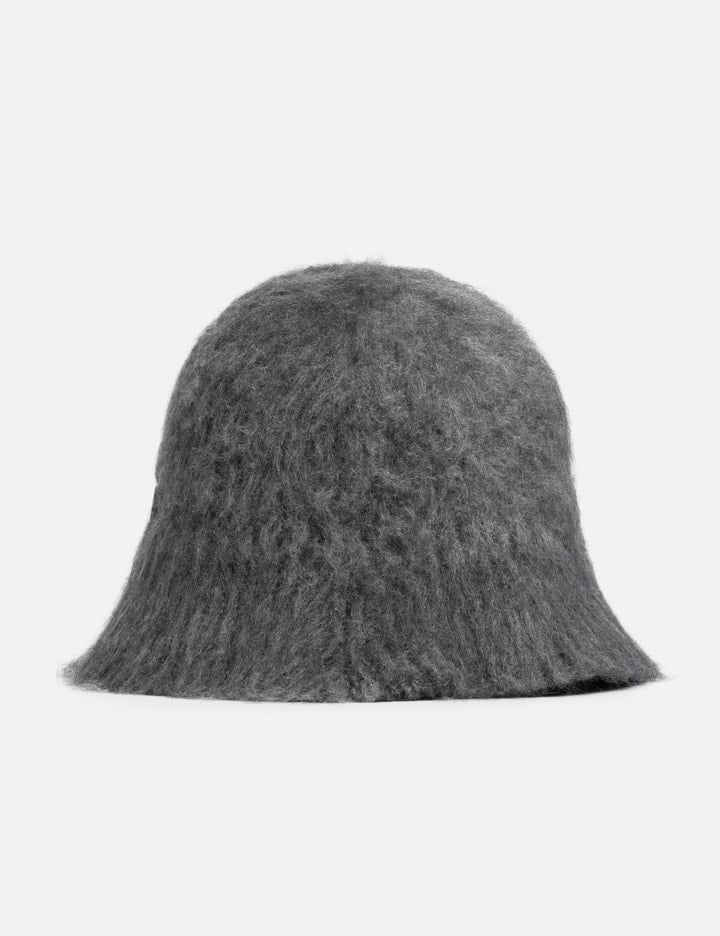 Grey Mohair Ami Bucket Hat