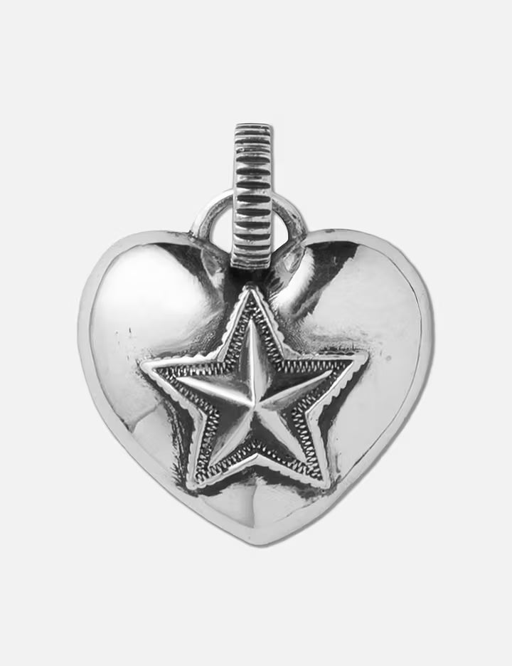 Heart And Sheriff Star Pendant