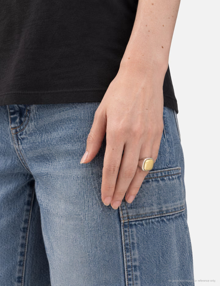 Heavy Cushion Signet Ring