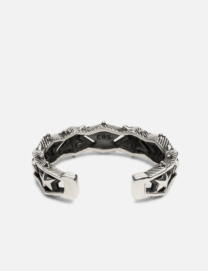 Heavy Opposing Solid Star Cuff