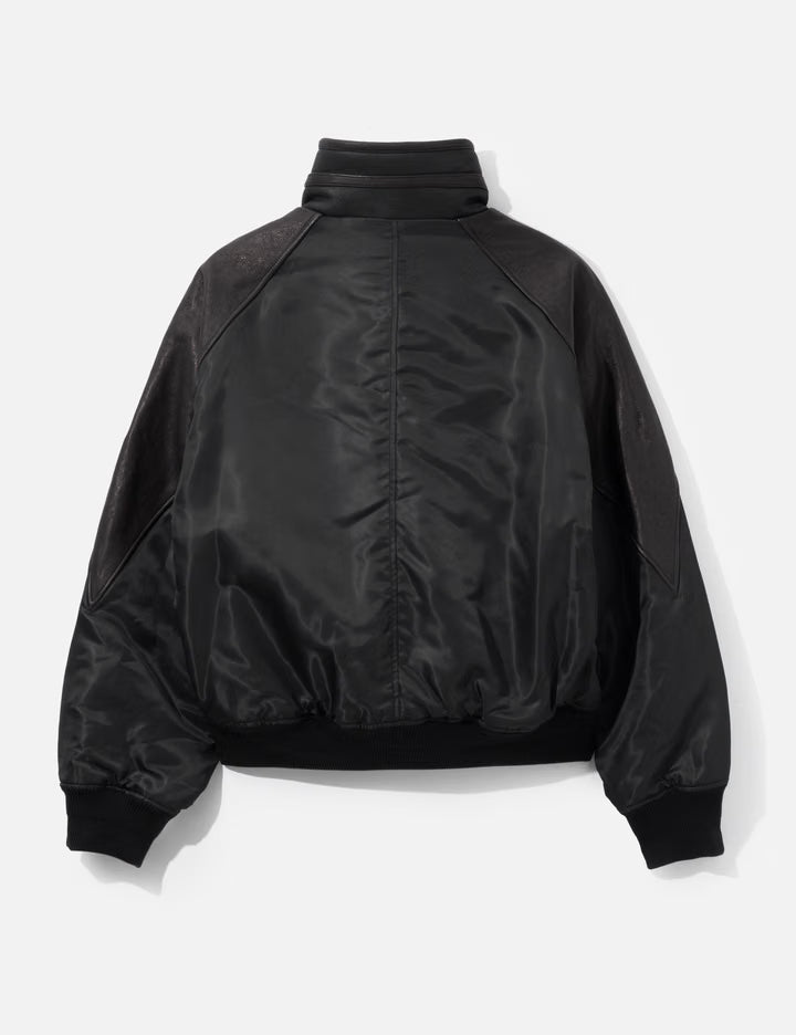 Highneck Shearling Mixed MA-1 Jumper