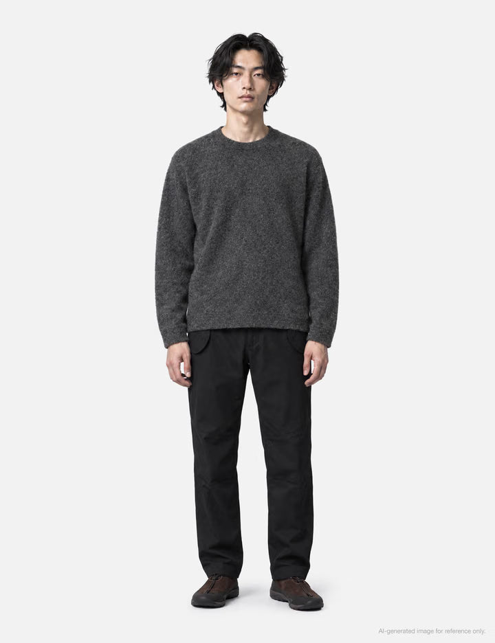 Hiker Crew Sweater Wool Boucle Knit