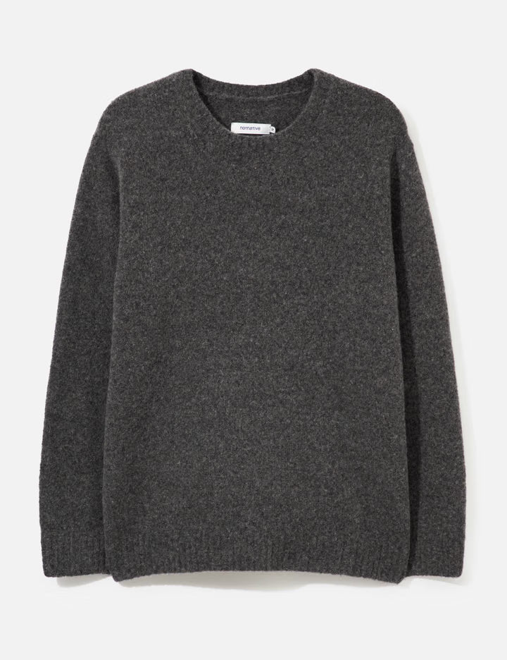 Hiker Crew Sweater Wool Boucle Knit
