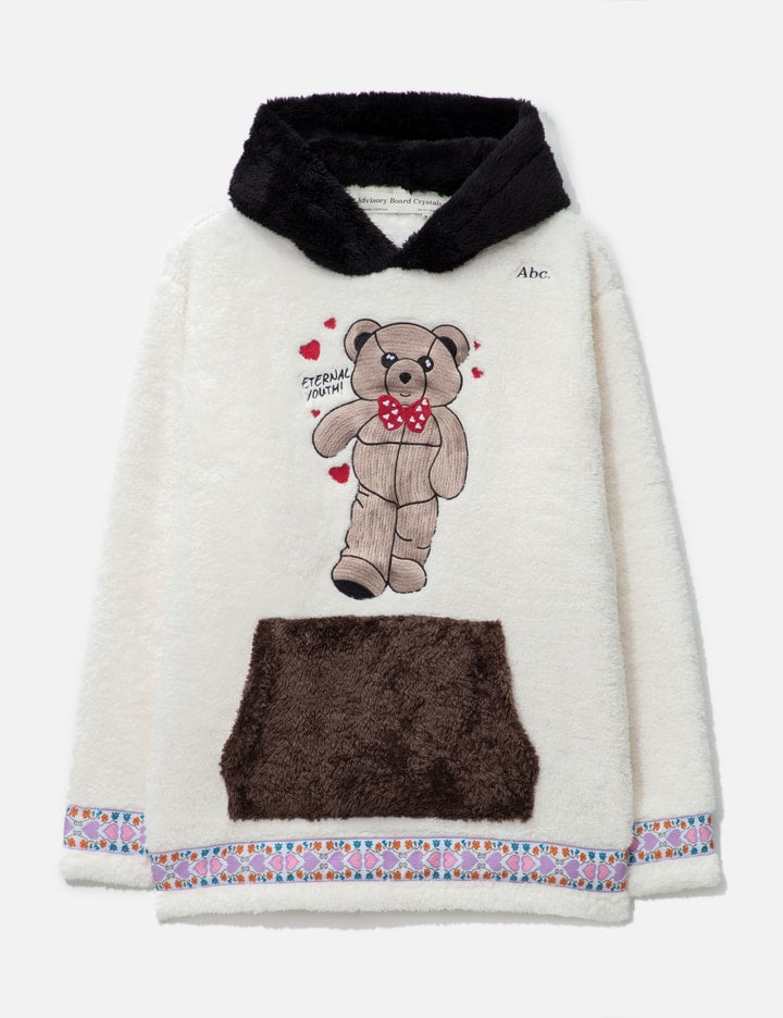 Abc. Bear Patch Boa Fleece Pullover Hoodie