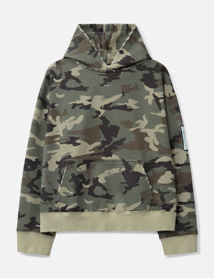Camo Distressed Hoodie