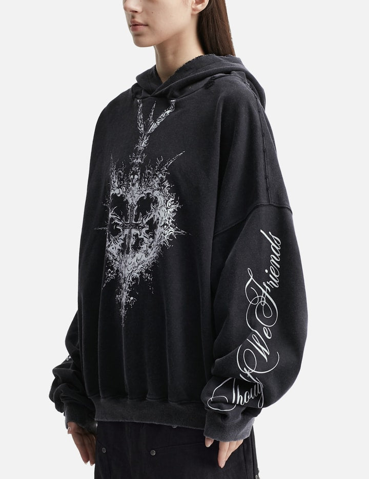 "Alis" Printed Necklace Hoodie