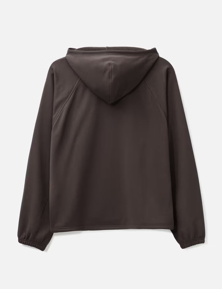 Open Neck French Terry Hoodie