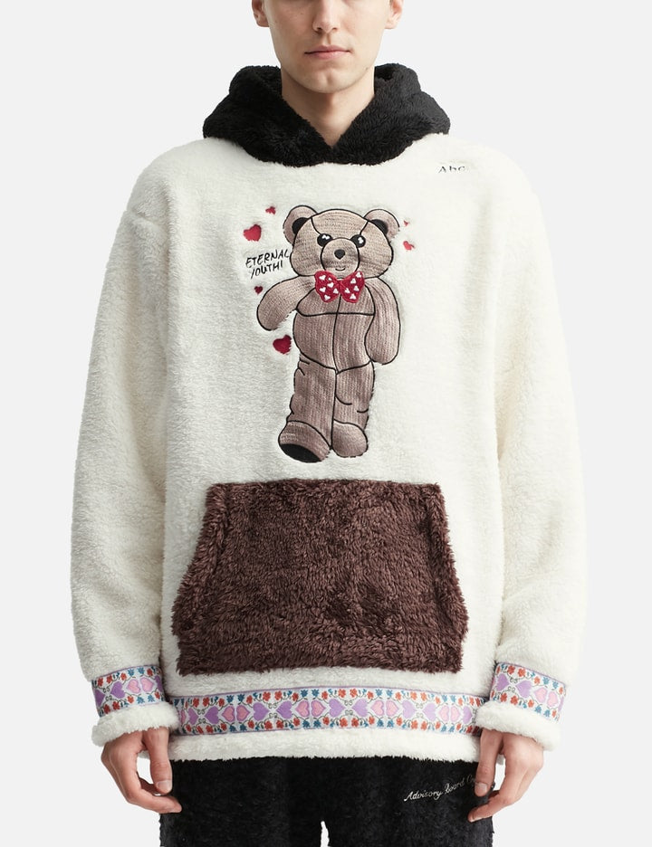 Abc. Bear Patch Boa Fleece Pullover Hoodie