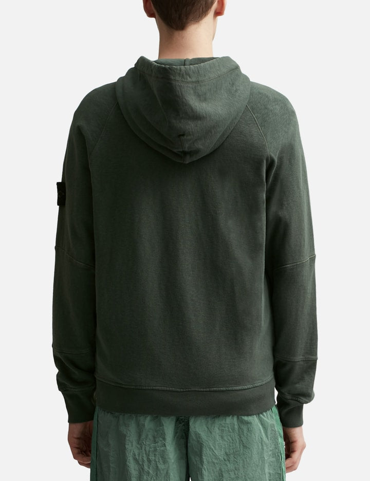 ‘Old’ Treatment Hooded Full Zipper Sweatshirt