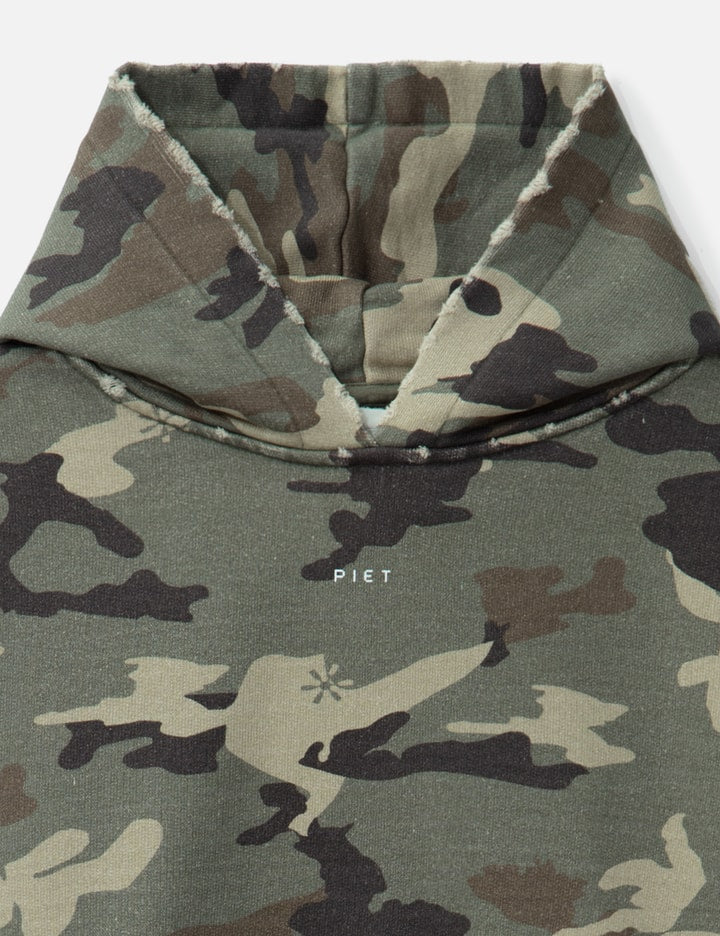 Camo Distressed Hoodie