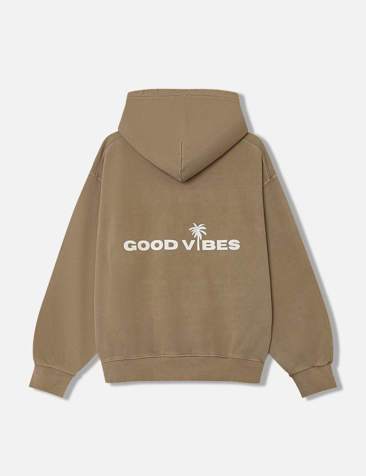 "Good Vibes Khaki Washed Out" Hoodie