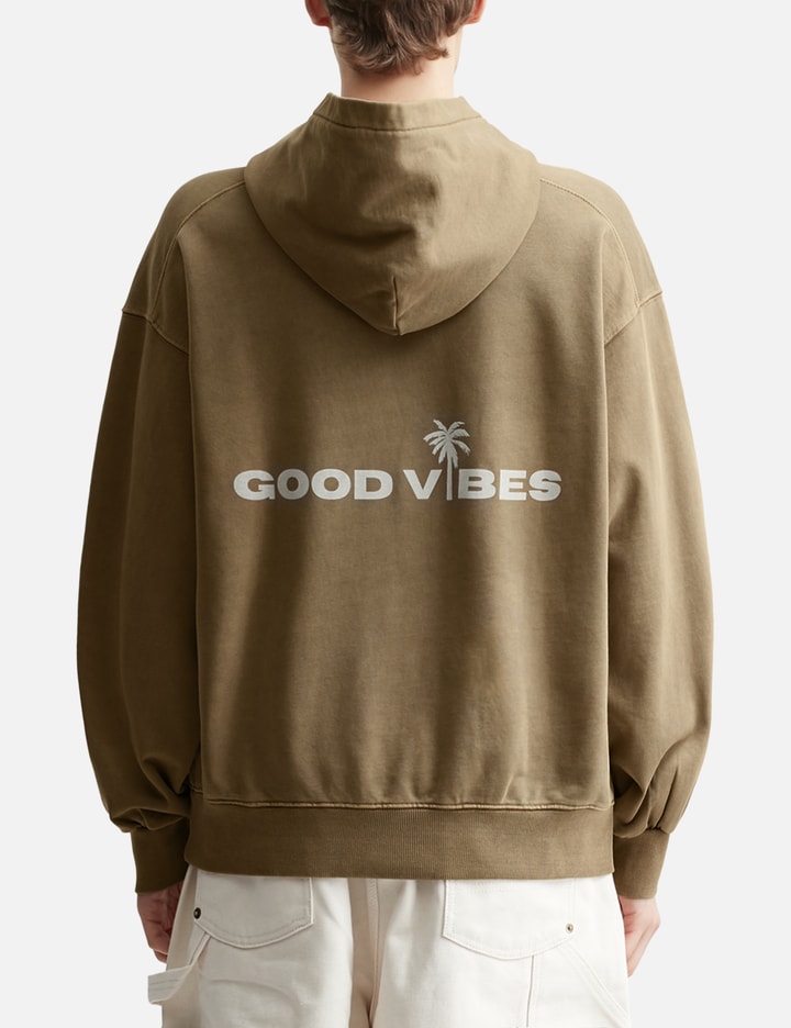 "Good Vibes Khaki Washed Out" Hoodie