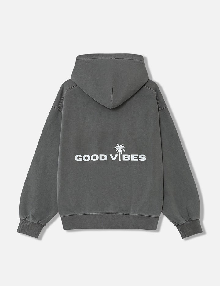 "Good Vibes Grey Washed Out" Hoodie