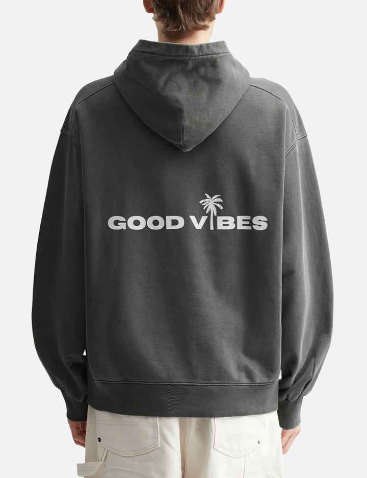 "Good Vibes Grey Washed Out" Hoodie