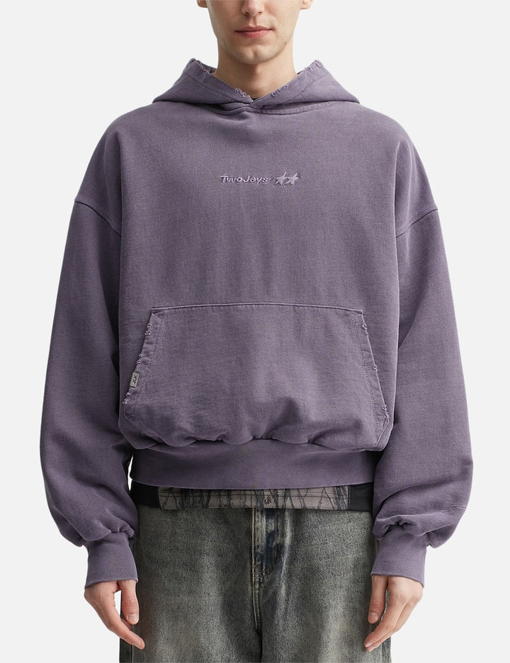 Pigment Dyed Purple Icon Hoodie