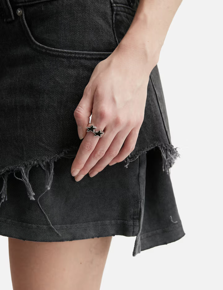 Icon Black Enameled Single Ring