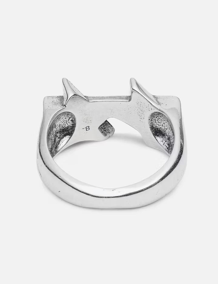 Icon Black Enameled Single Ring